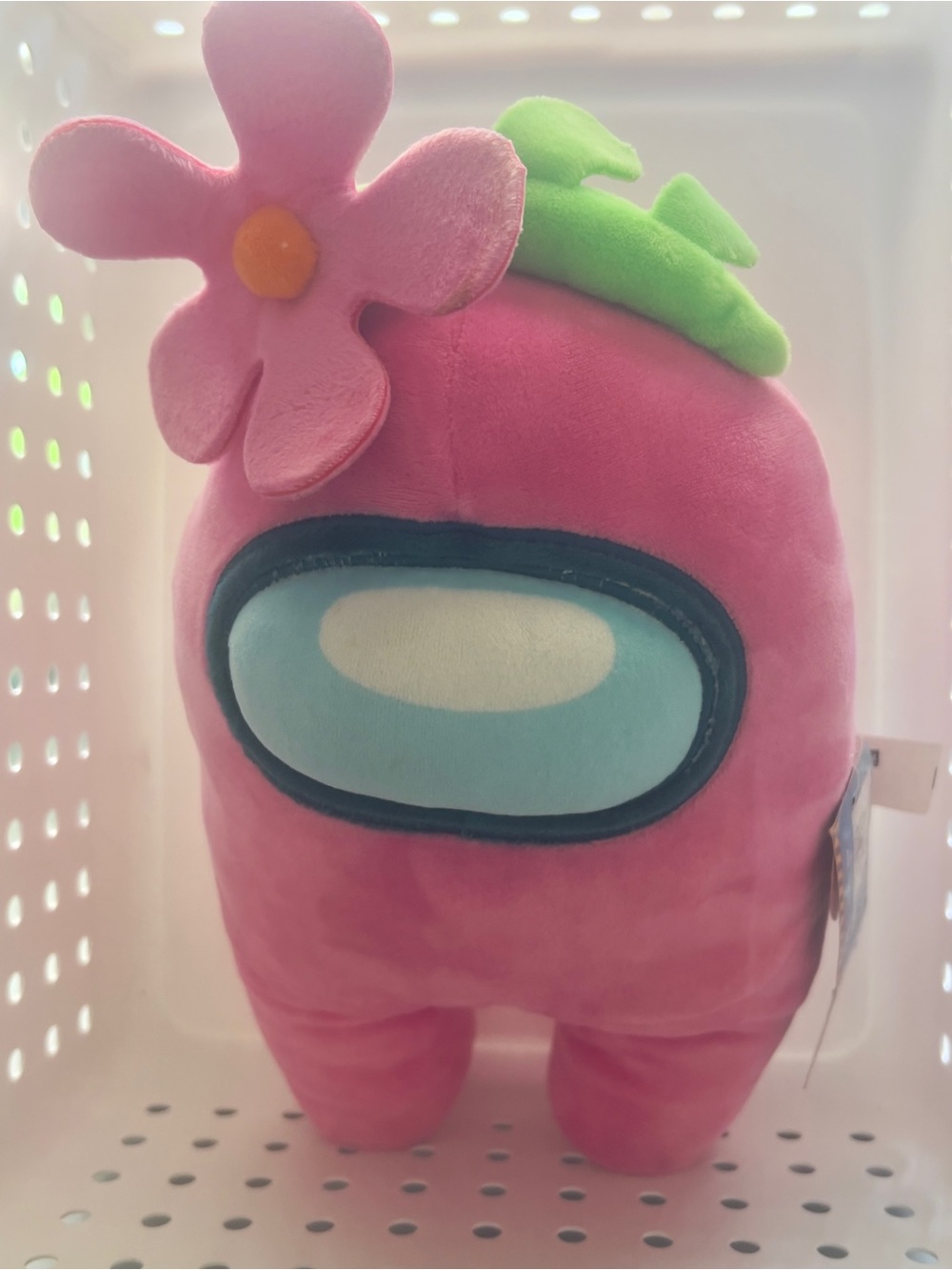 Among Us -Pink Plush Toy With Flower Hat- Kids Toy 12”NWT